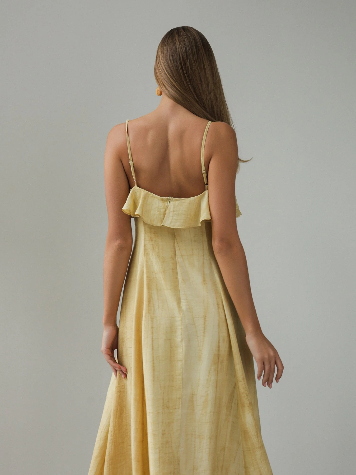 Платье (L (46RU), светло-горчичный). Избражение № 6