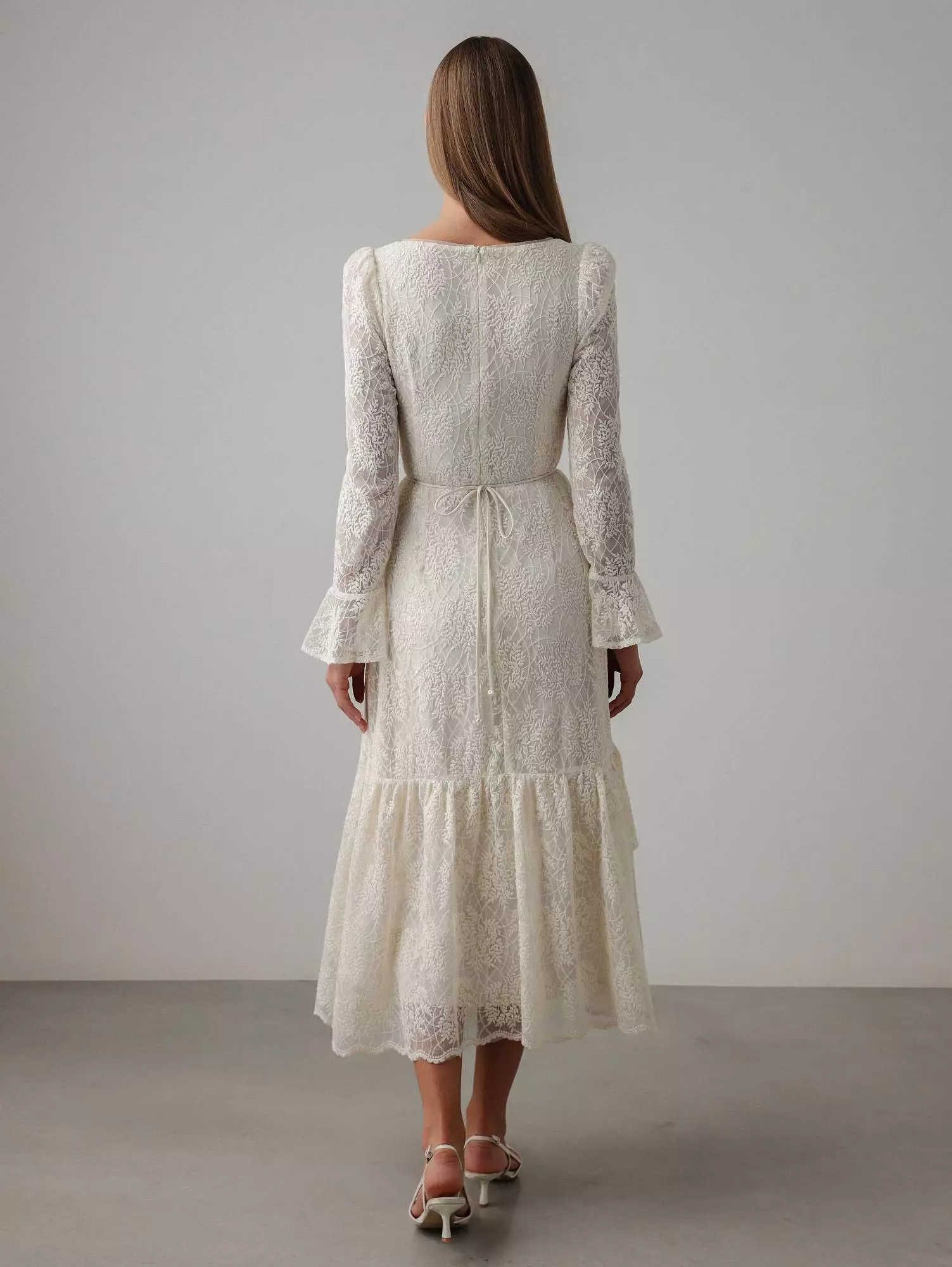 Платье (L (46RU), светло-бежевый). Избражение № 6