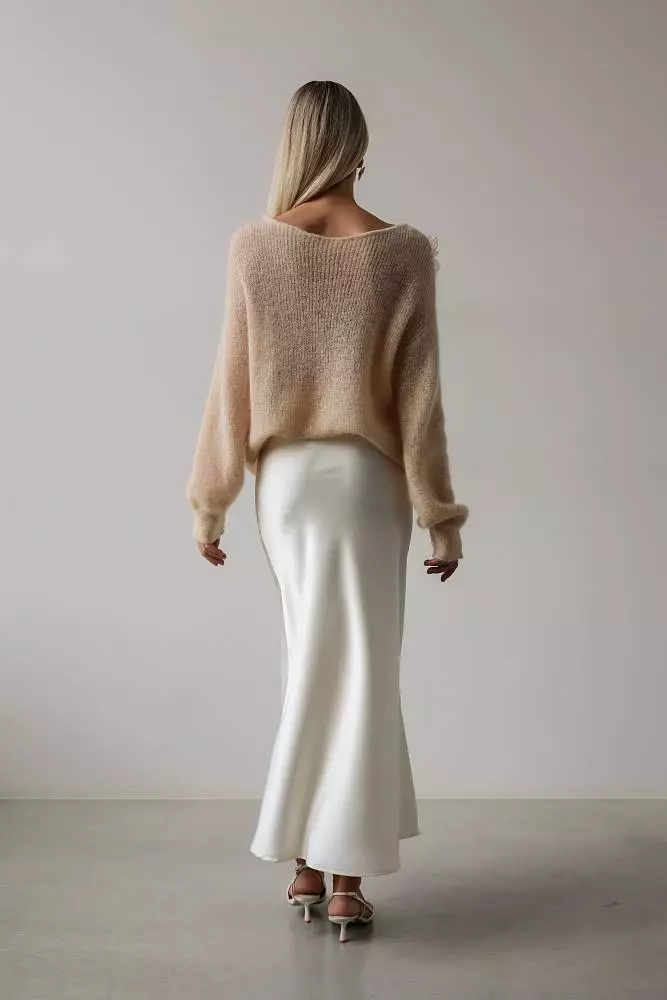 Свитер (onesize (42-46RU), персиковый). Изображение № 5