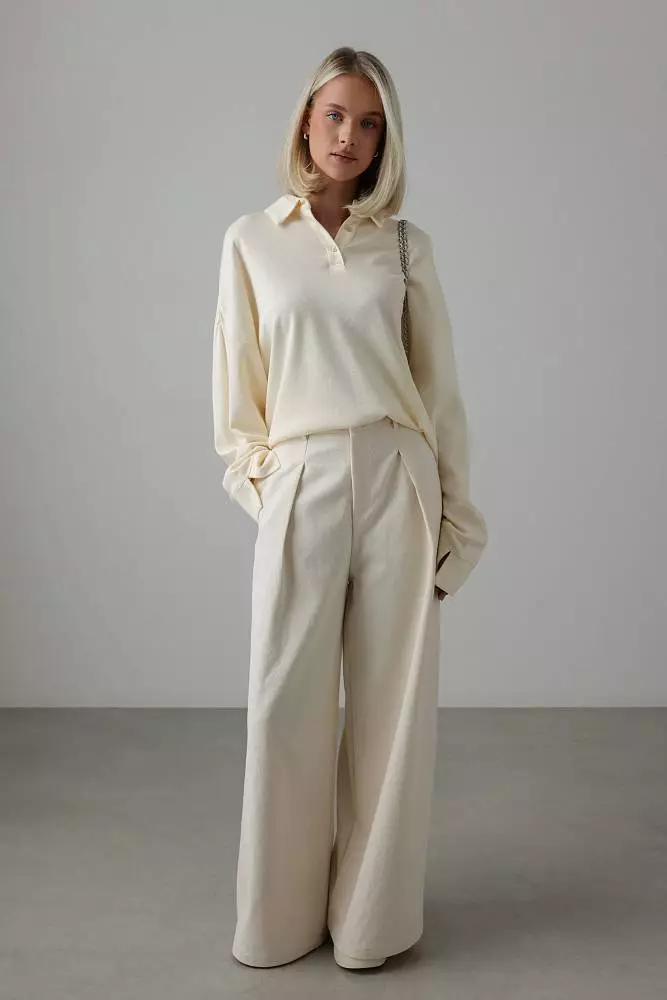 Брюки (L (46RU), светло-бежевый). Изображение № 2