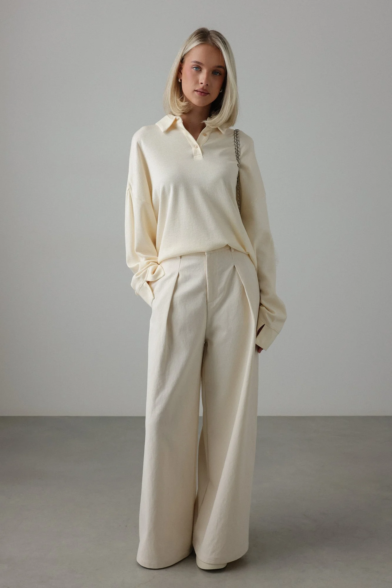 Брюки (L (46RU), светло-бежевый). Избражение № 2