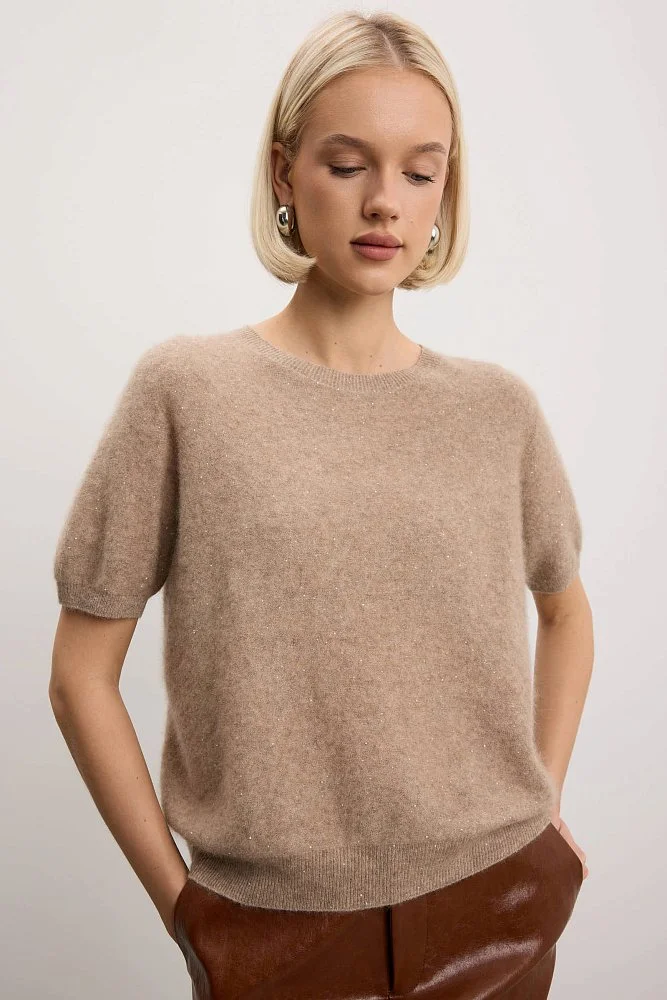 Джемпер (onesize (42-46RU), кофейный). Изображение № 1