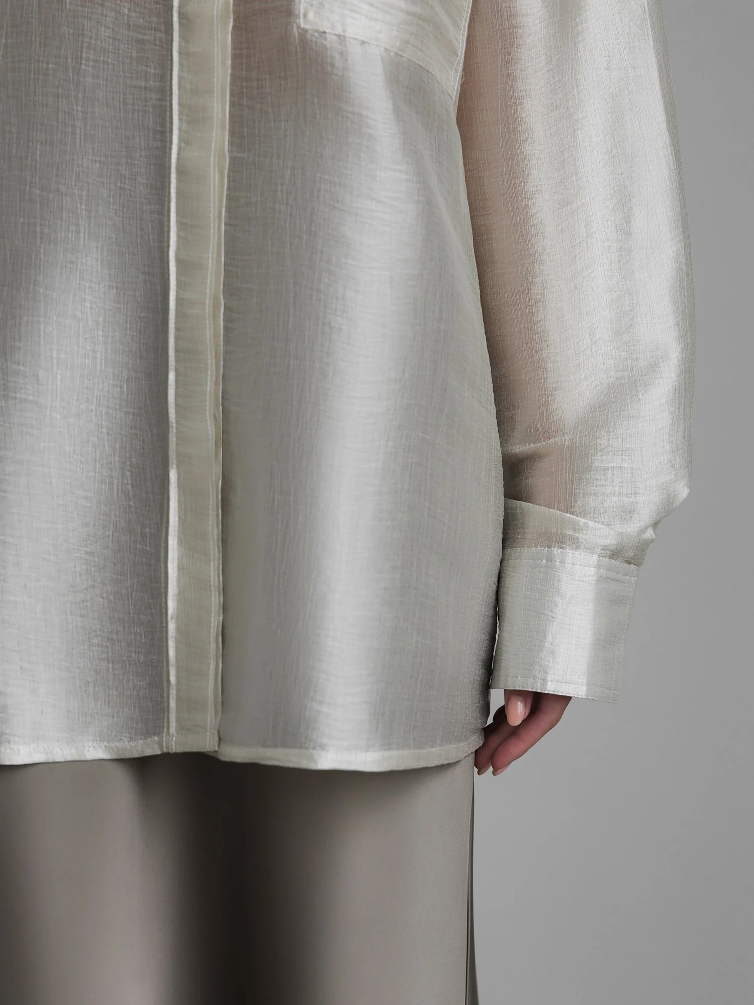 Рубашка (onesize (42-46RU), серая олива). Избражение № 4