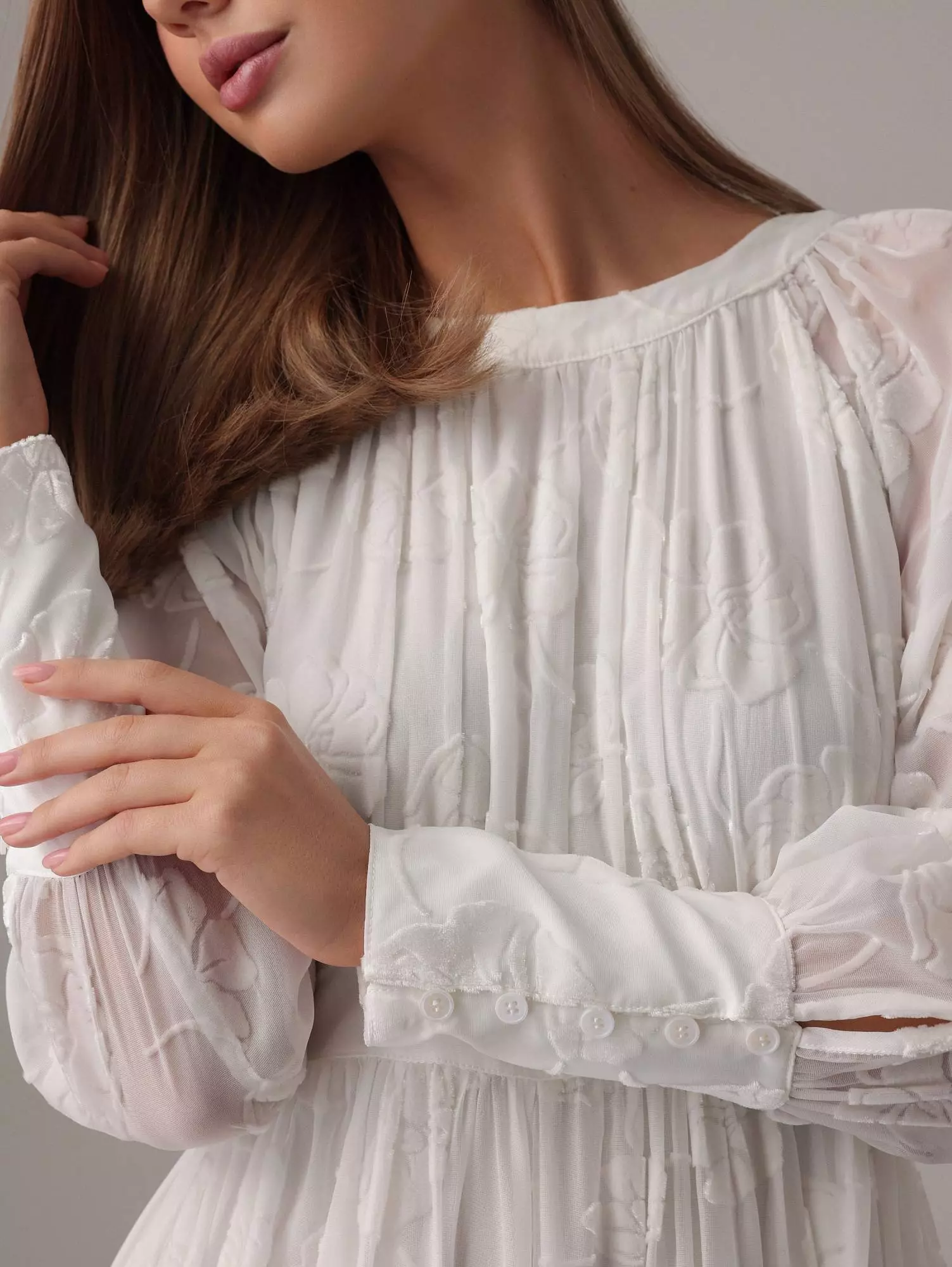 Платье (S (42RU), белый). Избражение № 3