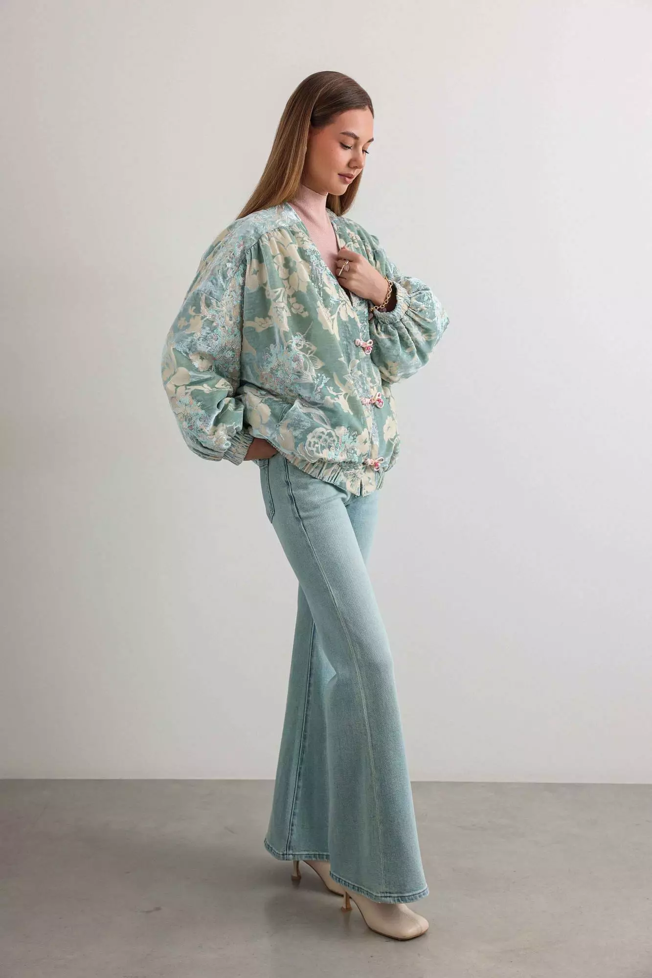 Куртка (S (42RU), пыльно-голубой). Избражение № 2