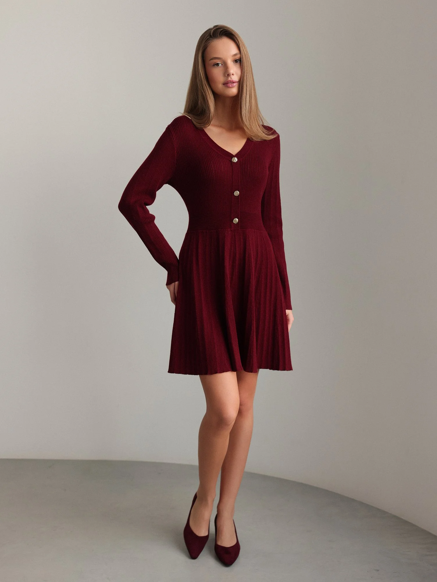 Платье  (L (46RU), винный). Избражение № 2