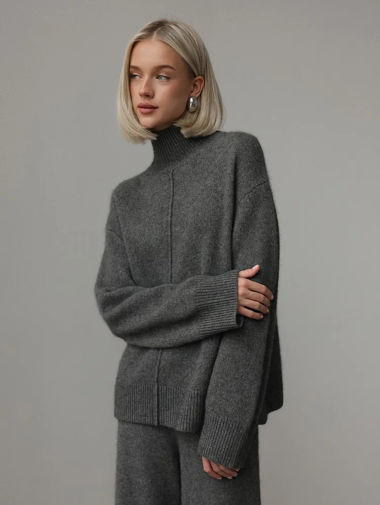 Свитер (onesize (42-46RU), серый). Изображение № 1