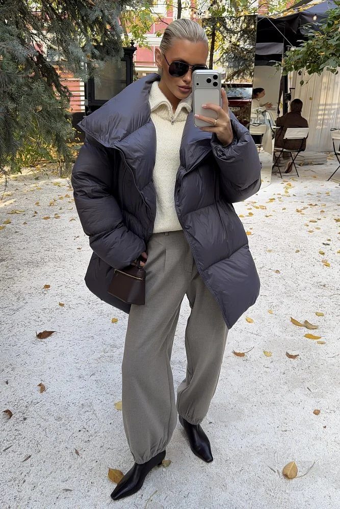 Куртка (onesize (42-46RU), пыльно-фиолетовый). Изображение № 4