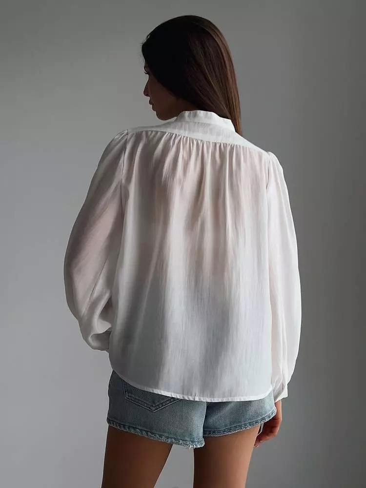 Блуза (L (46RU), светло-бежевый). Изображение № 4