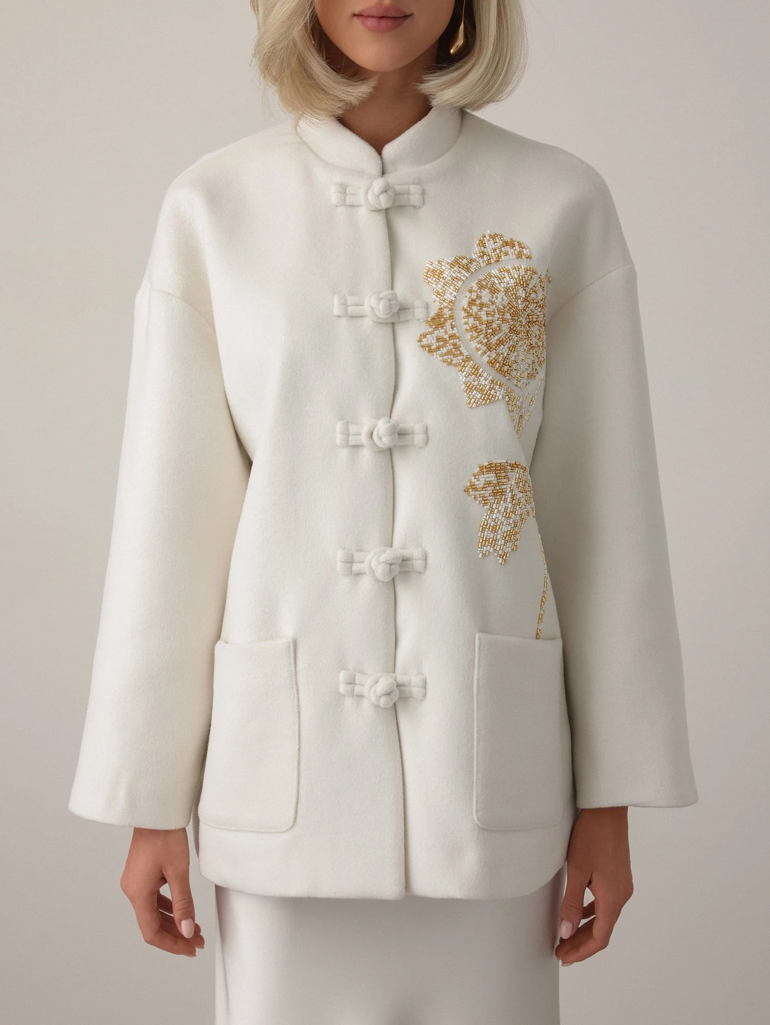 Пальто (M (44RU), белый). Избражение № 1