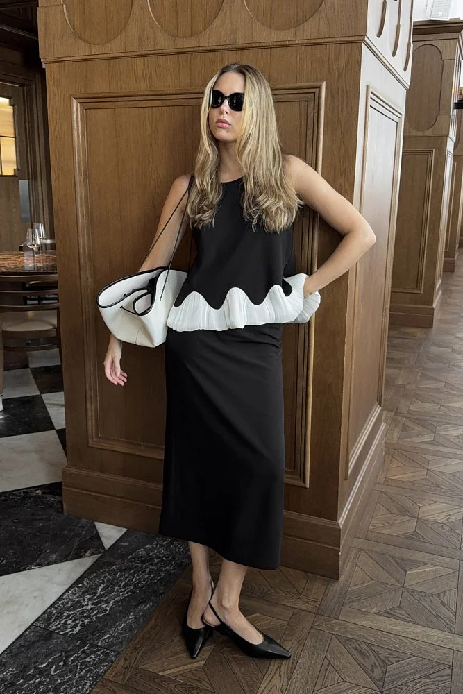 Костюм: топ и юбка (S (42RU), чёрный). Изображение № 5