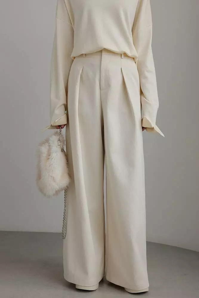 Брюки (L (46RU), светло-бежевый). Изображение № 1