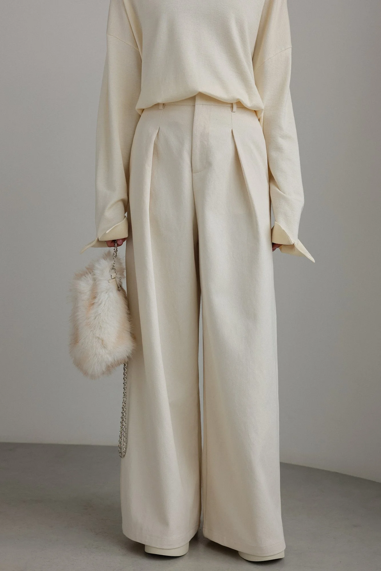 Брюки (L (46RU), светло-бежевый). Избражение № 1