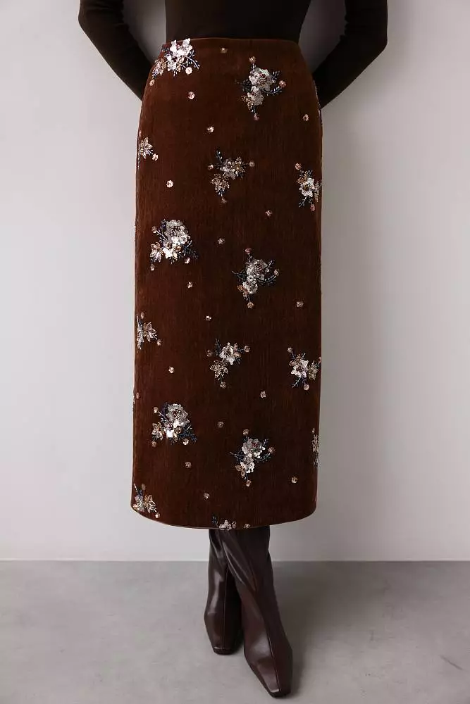Юбка  (L (46RU), коричневый). Изображение № 2