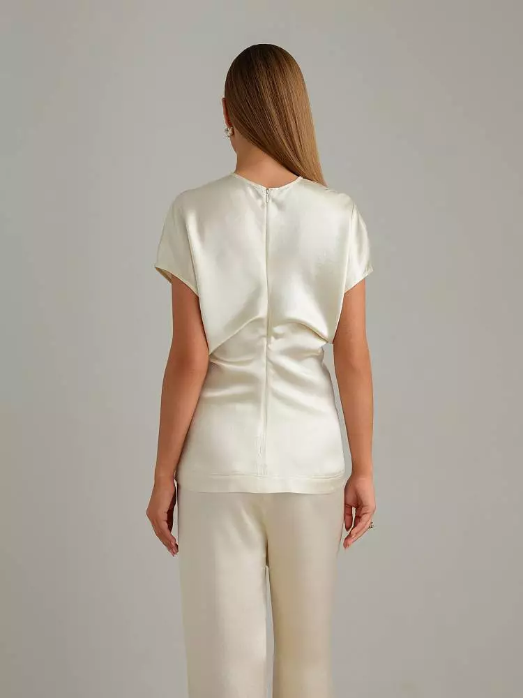 Топ (L (46RU), кремовый). Изображение № 5