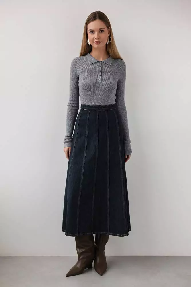 Юбка (S (42RU), тёмно-синий). Изображение № 1