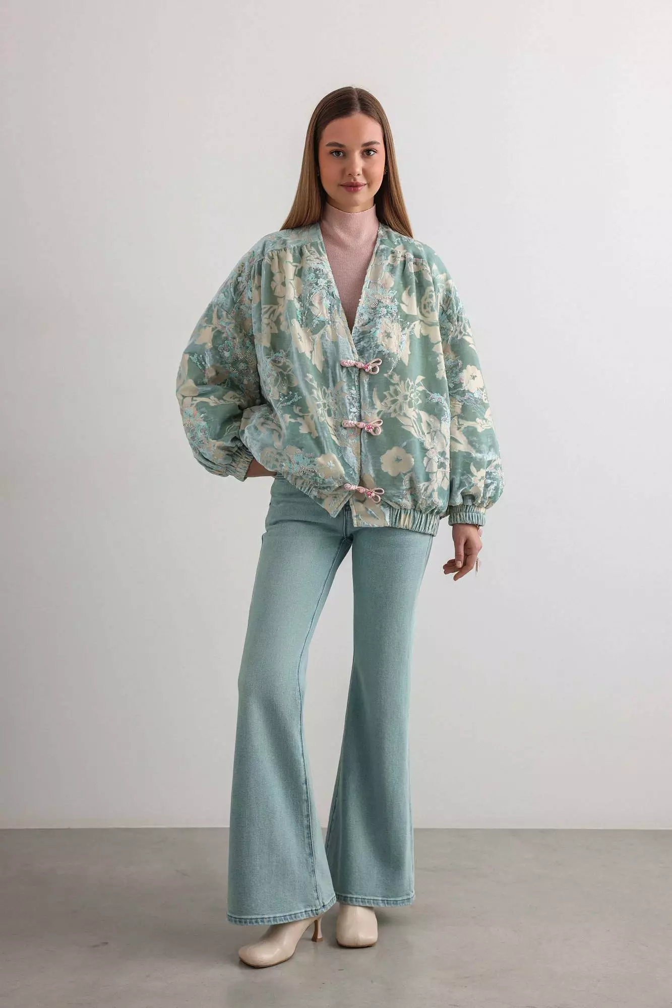 Куртка (S (42RU), пыльно-голубой). Избражение № 4