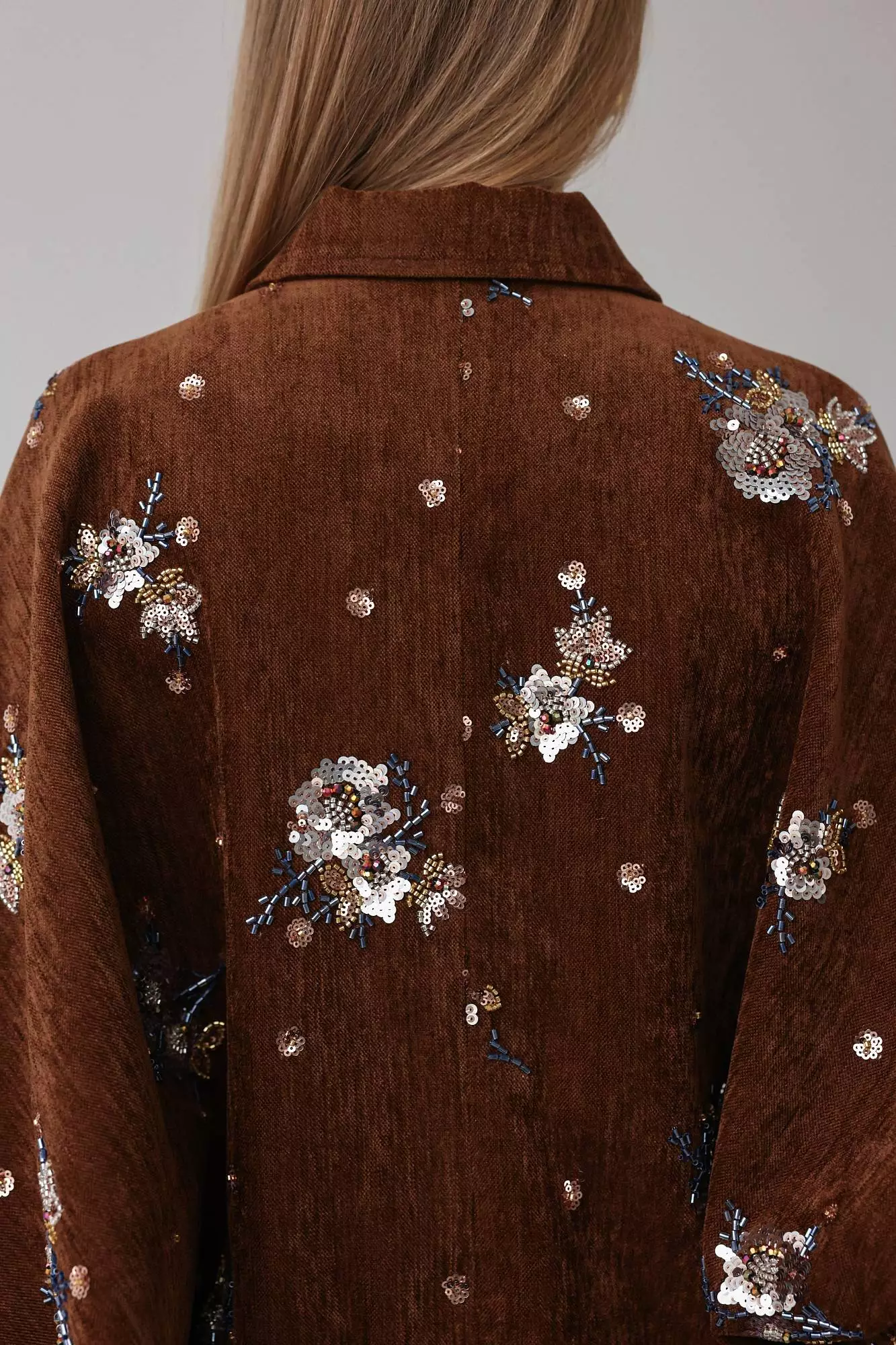 Жакет (L (46RU), коричневый). Избражение № 5