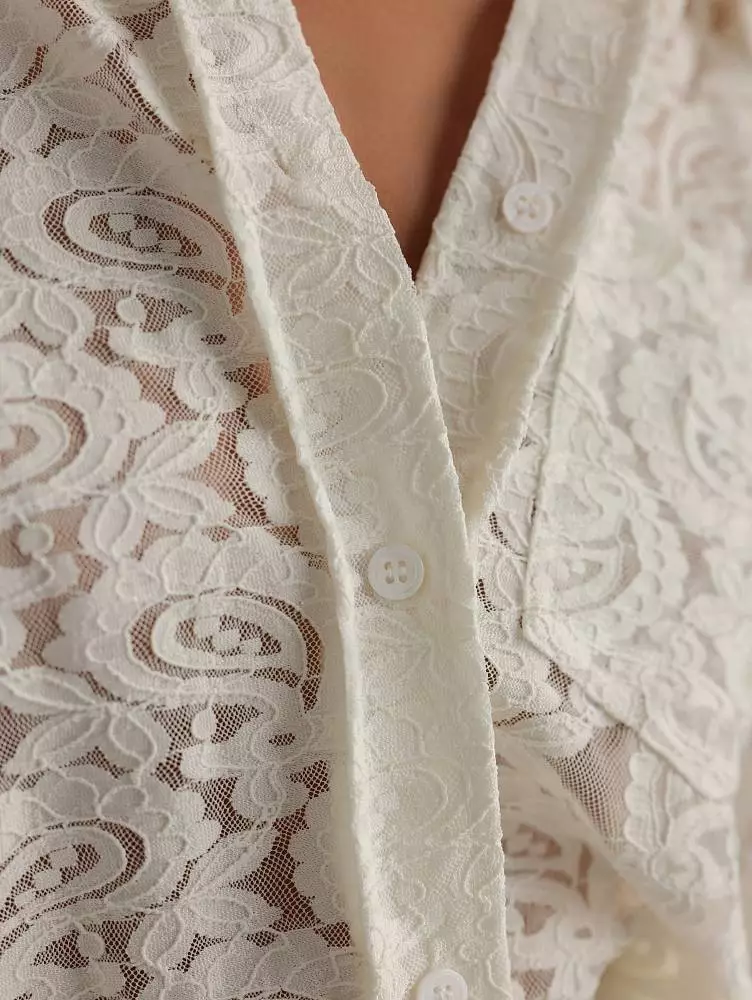 Рубашка (L (46RU), молочный). Изображение № 4