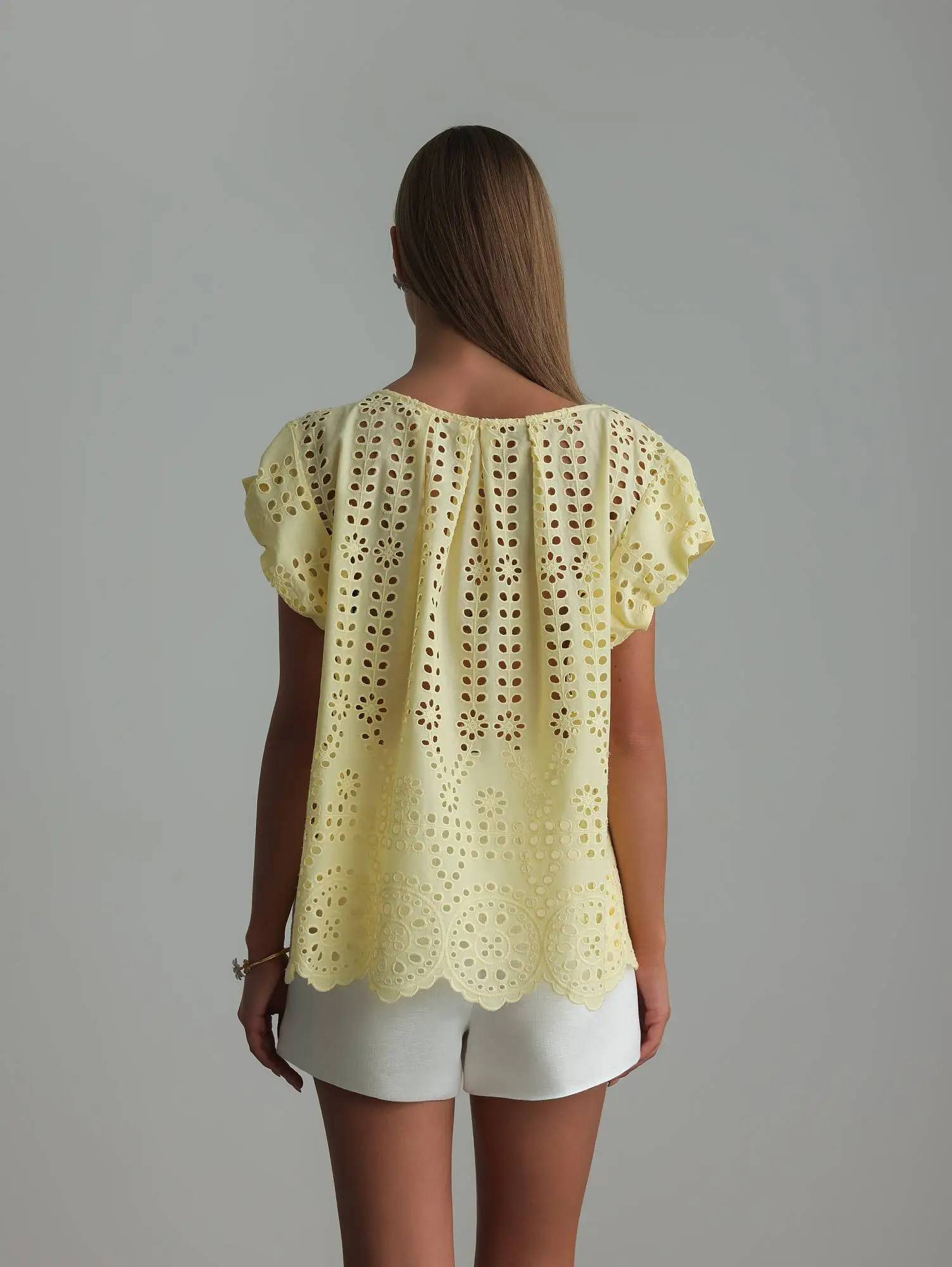 Топ (L (46RU), нежно-жёлтый). Избражение № 5