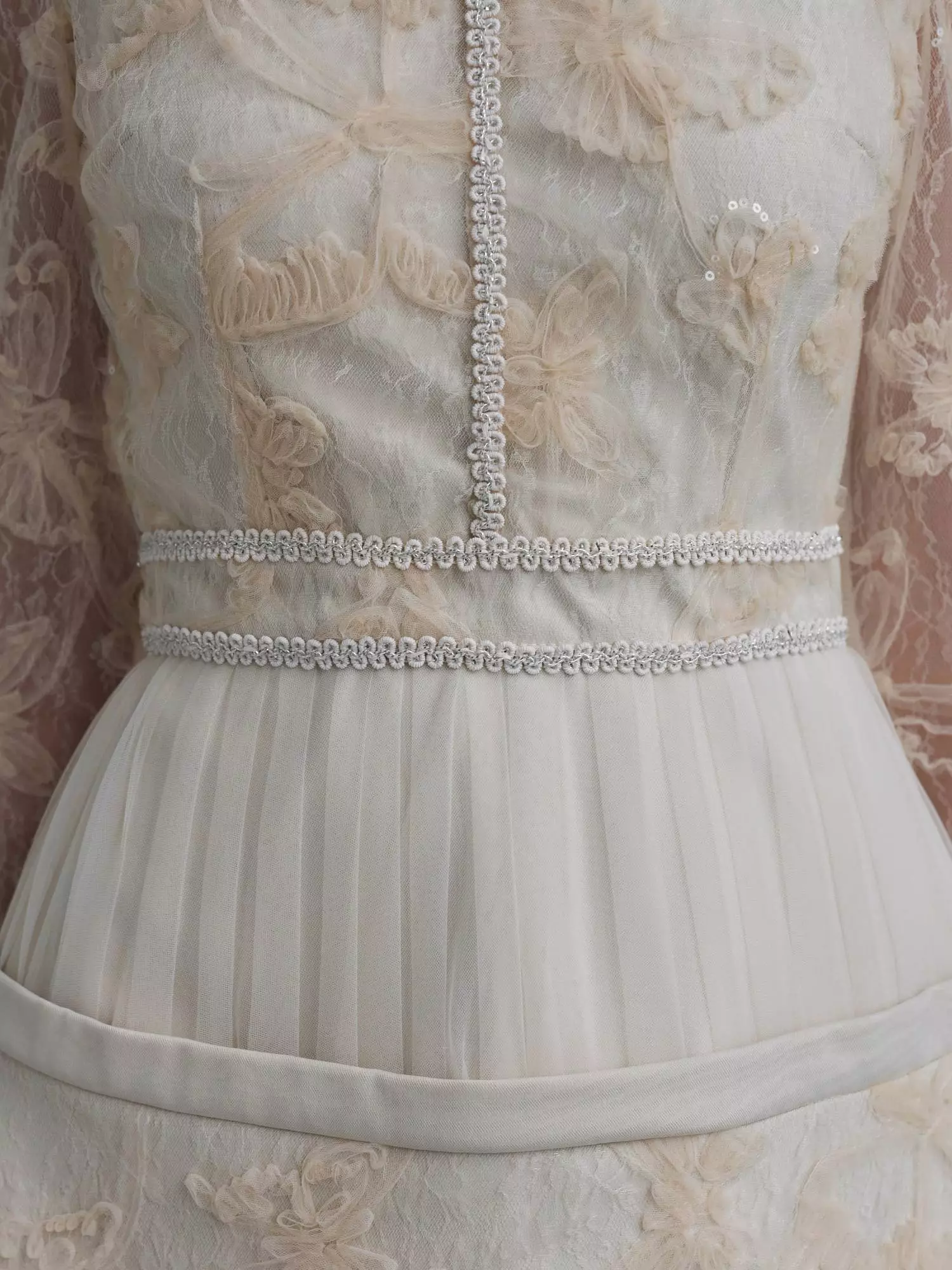 Платье (S (40RU), светло-бежевый). Избражение № 5