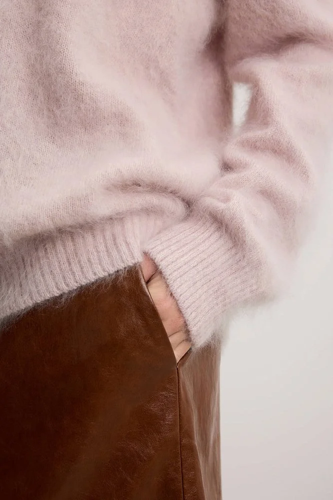 Свитер (onesize (42-46RU), пудровый). Изображение № 3