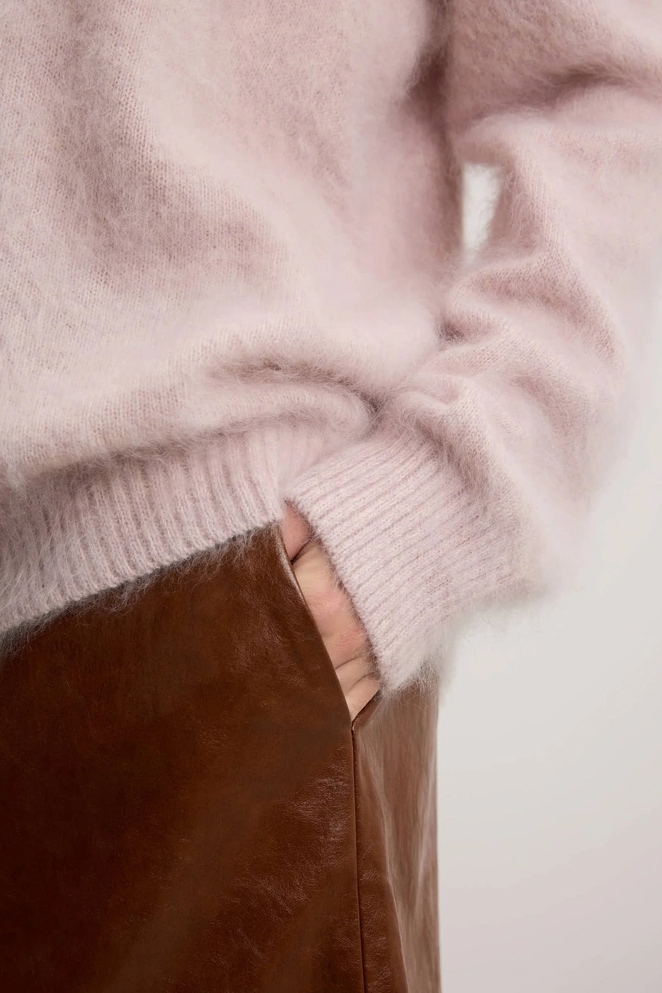 Свитер (onesize (42-46RU), пудровый). Изображение № 3