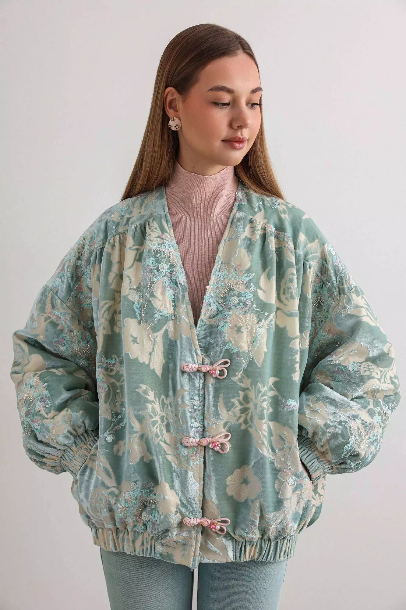 Куртка (S (42RU), пыльно-голубой). Избражение № 1