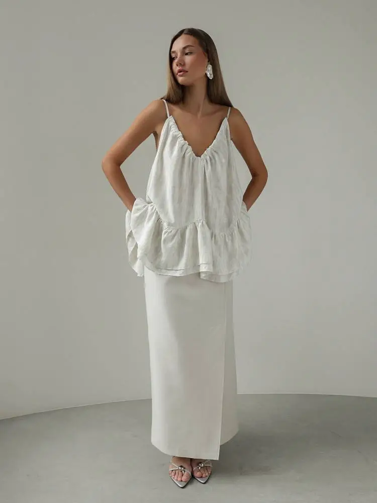 Топ (onesize (42-46RU), светло-серый). Изображение № 2