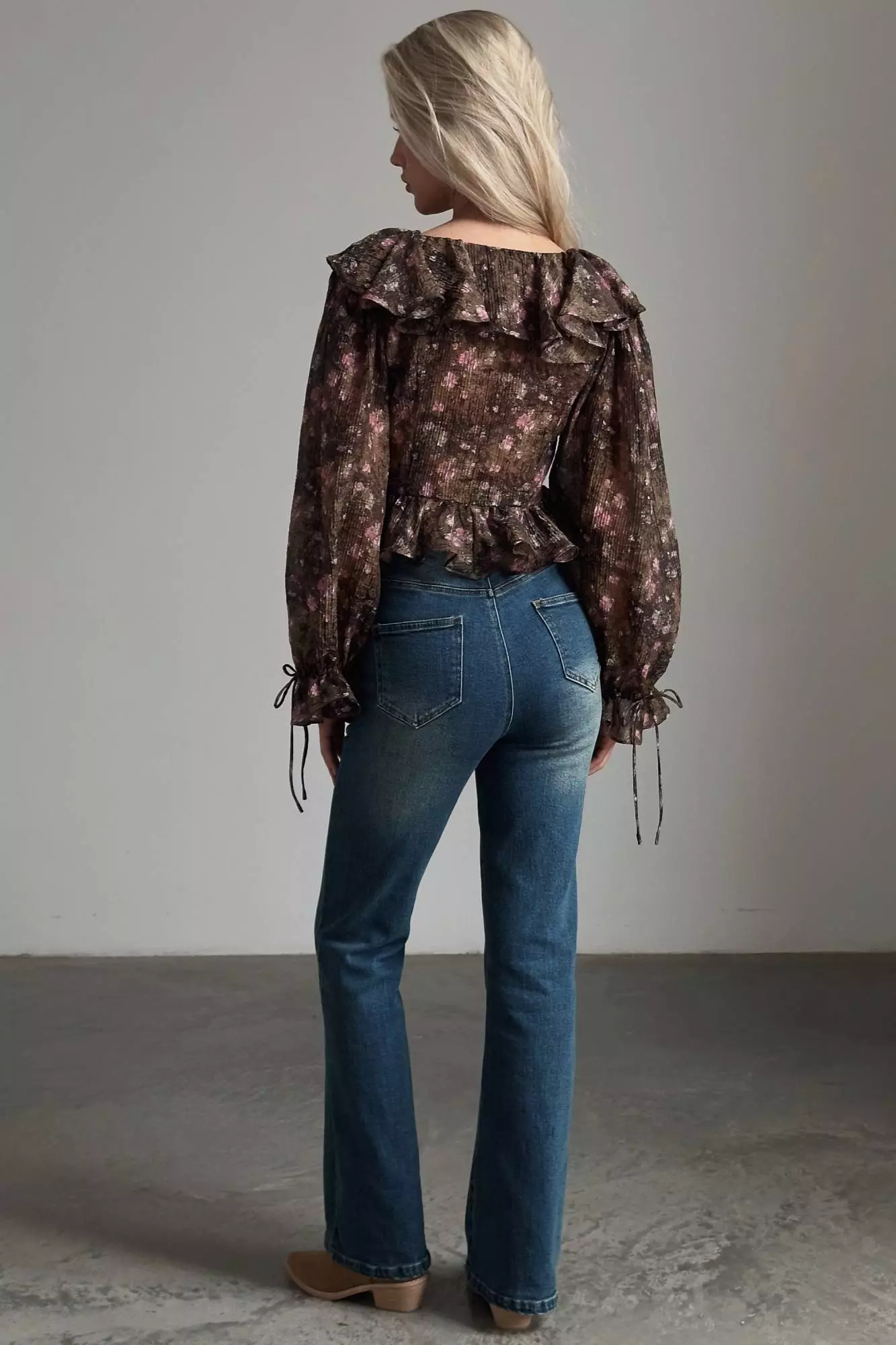 блузка (S, коричневый). Избражение № 5