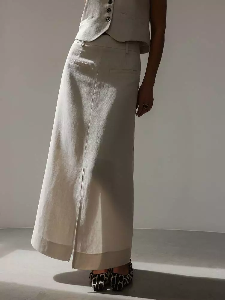 Юбка (S (42RU), светло-бежевый). Изображение № 3