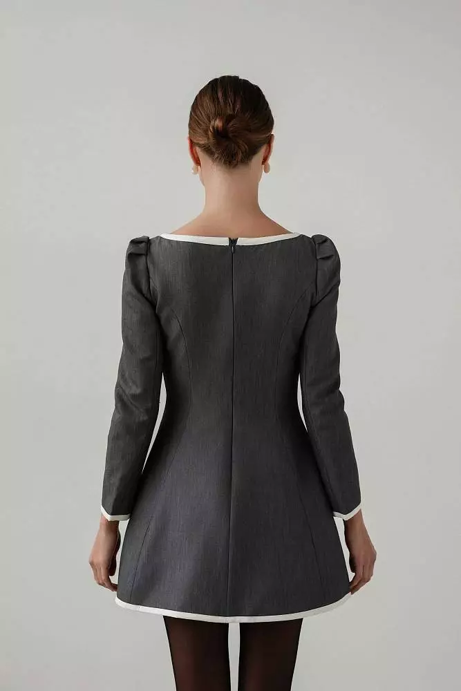 Платье (S (42RU), серый). Изображение № 5