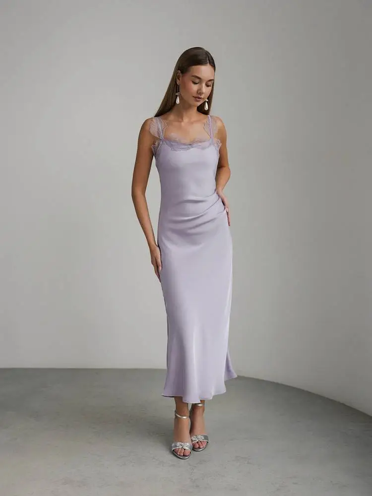 Платье  (M (44RU), лиловый). Изображение № 1