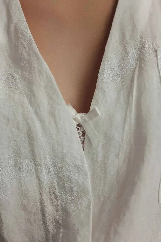 блузка (M (44), белый). Изображение № 4