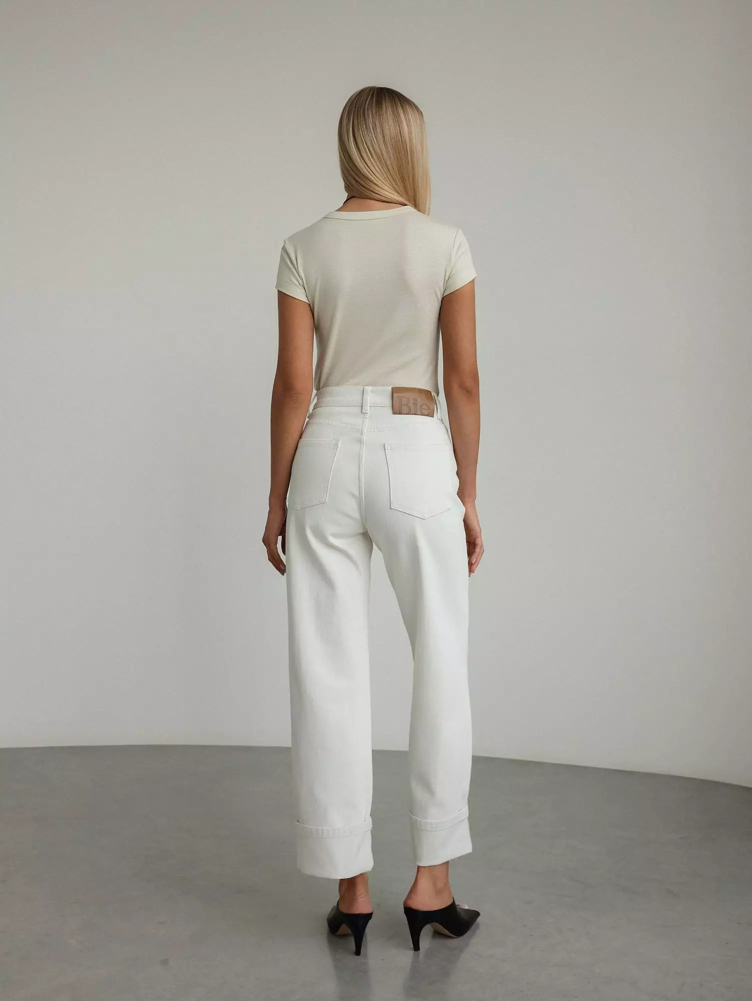 Джинсы (L (46RU), слоновая кость). Избражение № 3