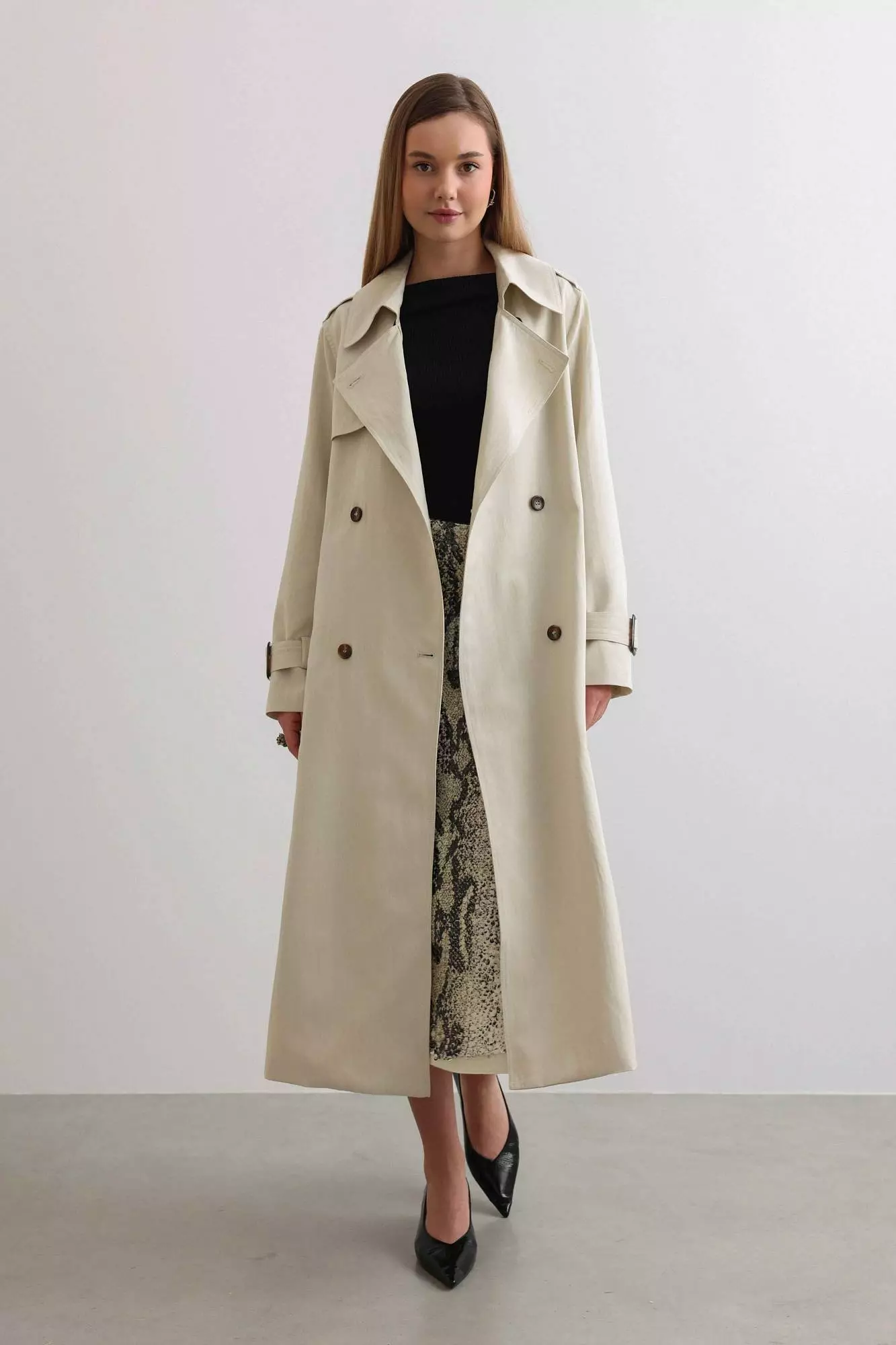 Тренч (S (42RU), бежевый). Избражение № 4
