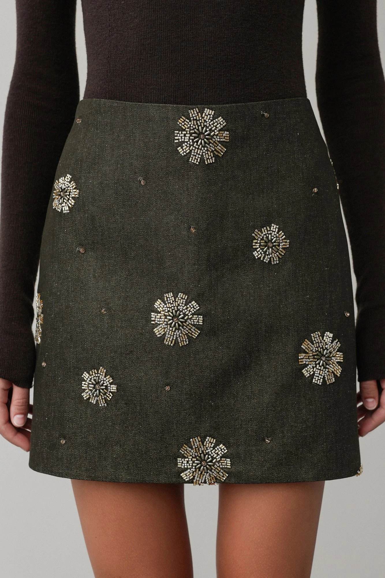 Юбка (M (44RU), тёмно-зелёный). Избражение № 2