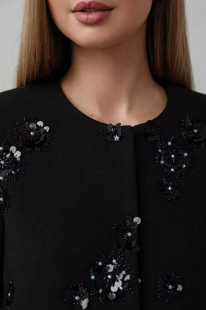 Жакет (S (42RU), чёрный). Изображение № 4