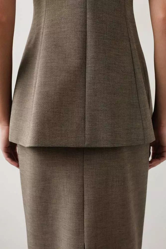 Жилет (M (44RU), светло-коричневый). Изображение № 6