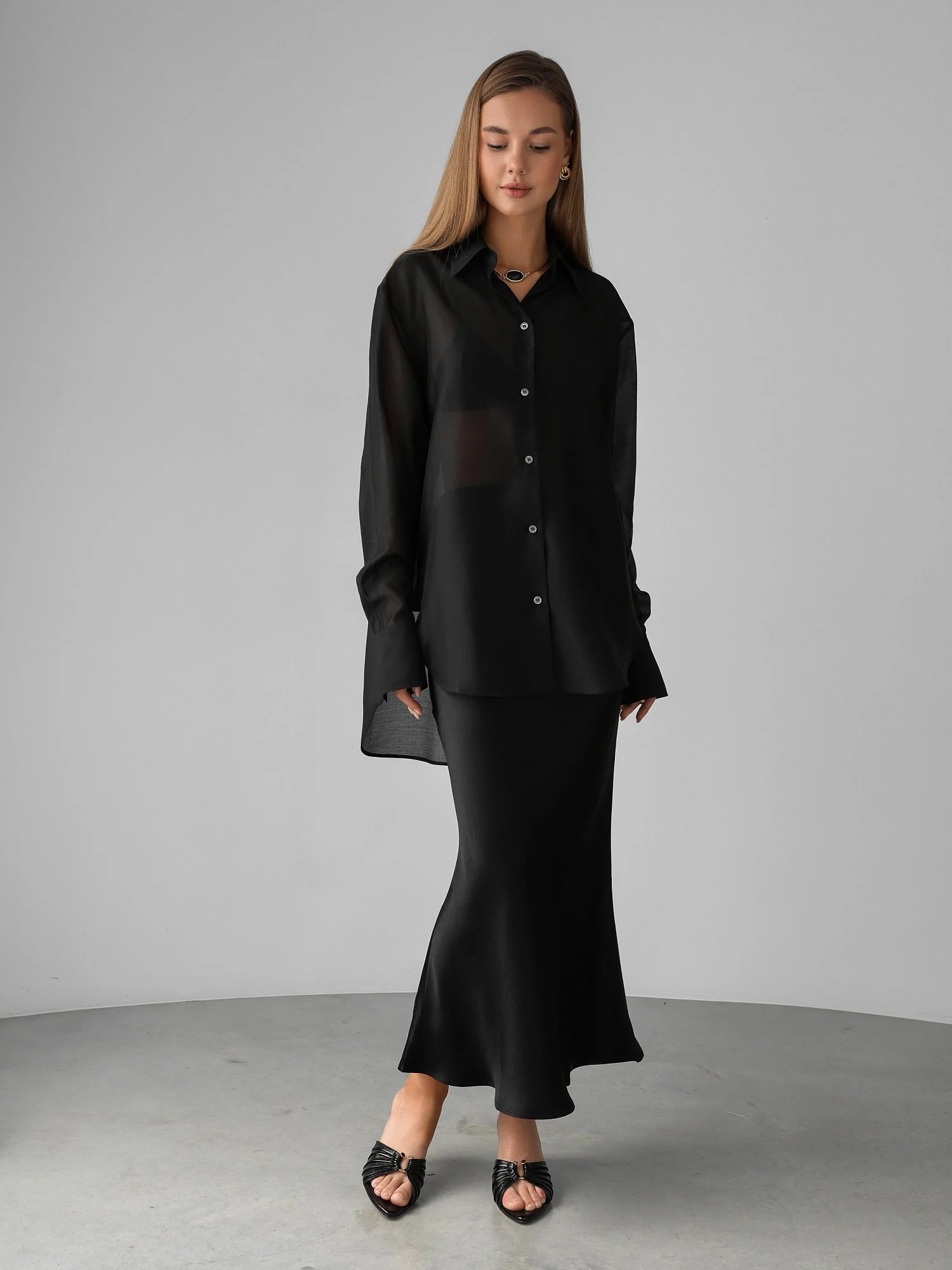 Рубашка (M (44RU), чёрный). Избражение № 1