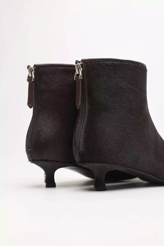 Ботильоны (37, тёмно-коричневый). Изображение № 4