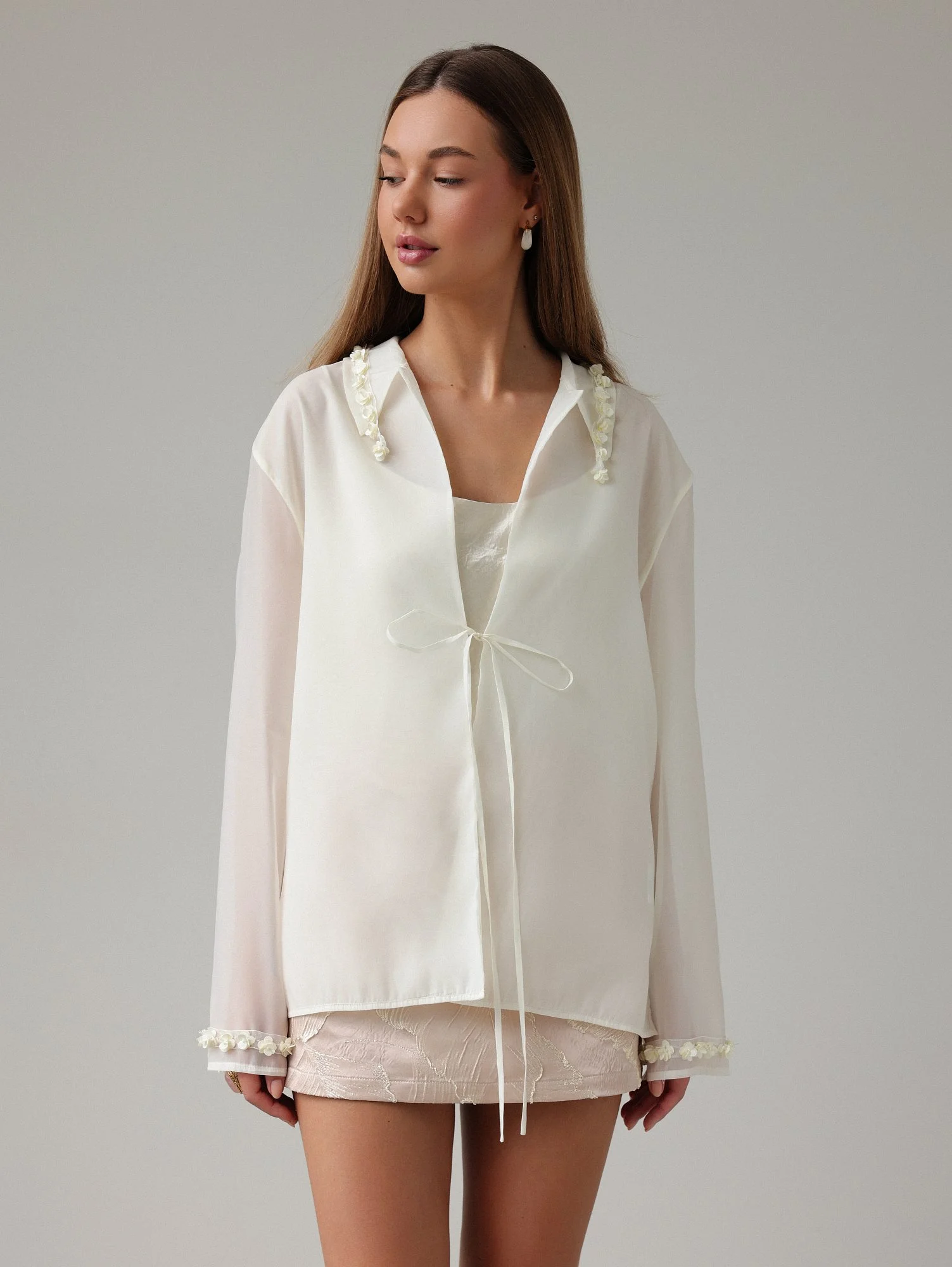 Блуза (S (42RU), ванильный). Избражение № 1