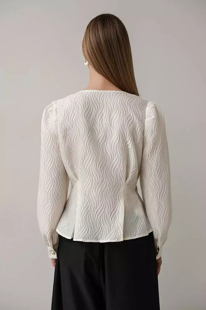 Блуза (S (42RU), молочный). Изображение № 6