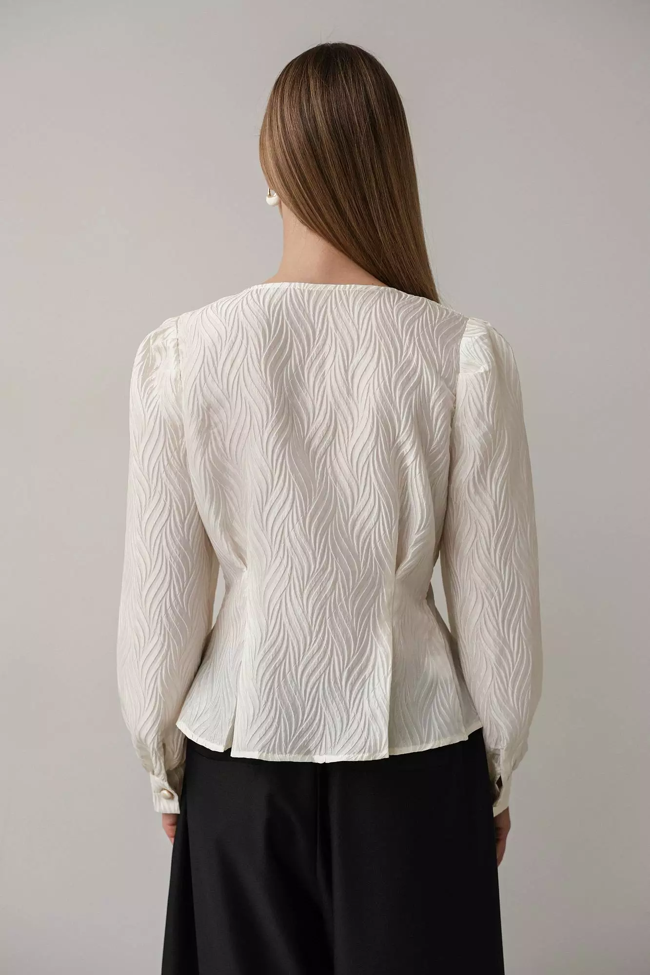 Блуза (S (42RU), молочный). Избражение № 6