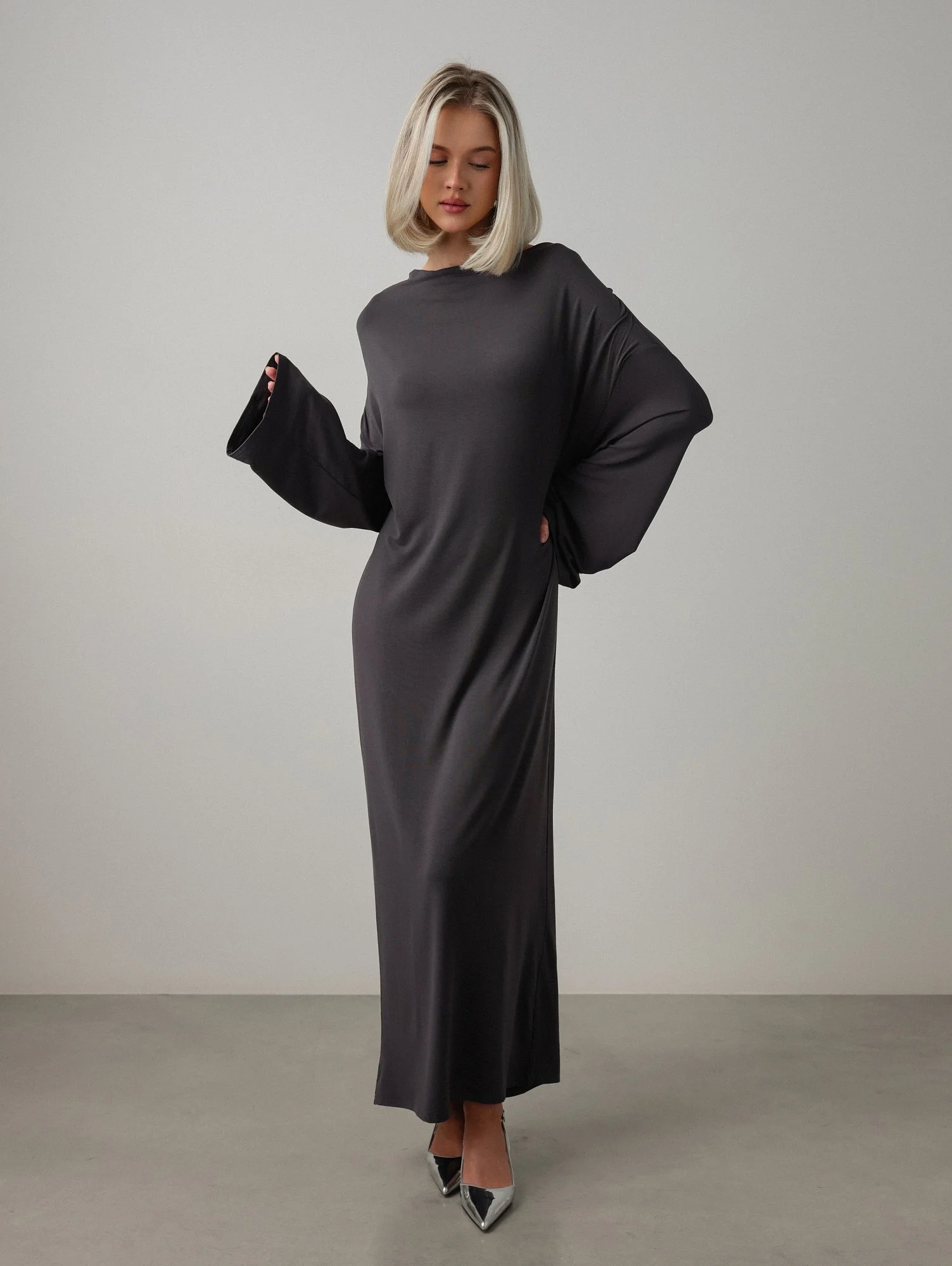 Платье (onesize (42-46RU), графитовый). Избражение № 1