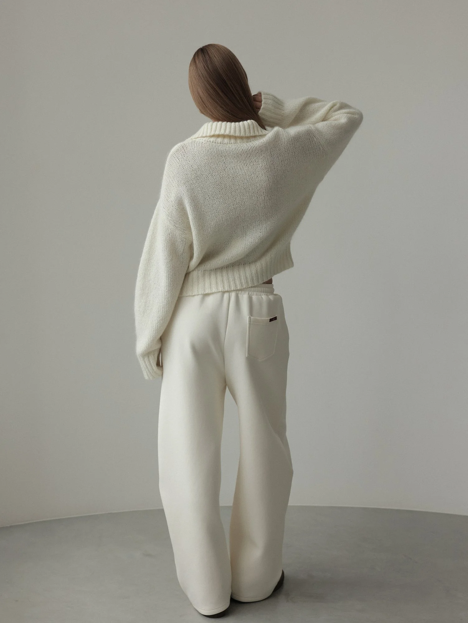 Брюки (M (44RU), молочный). Избражение № 5