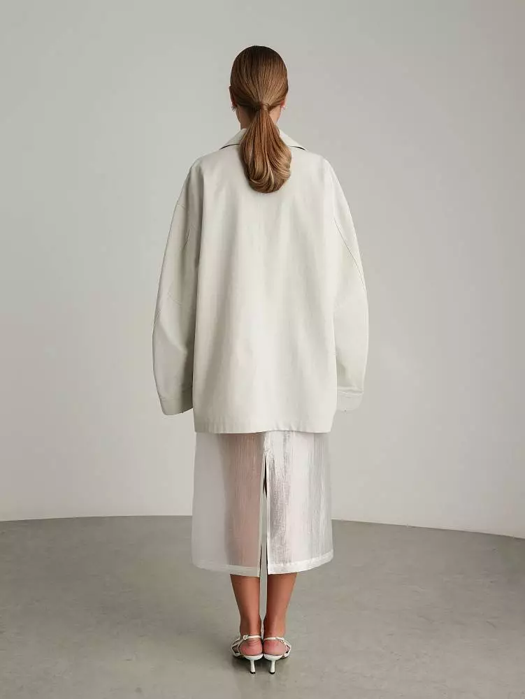 Куртка (oversize, светло-серый). Изображение № 5