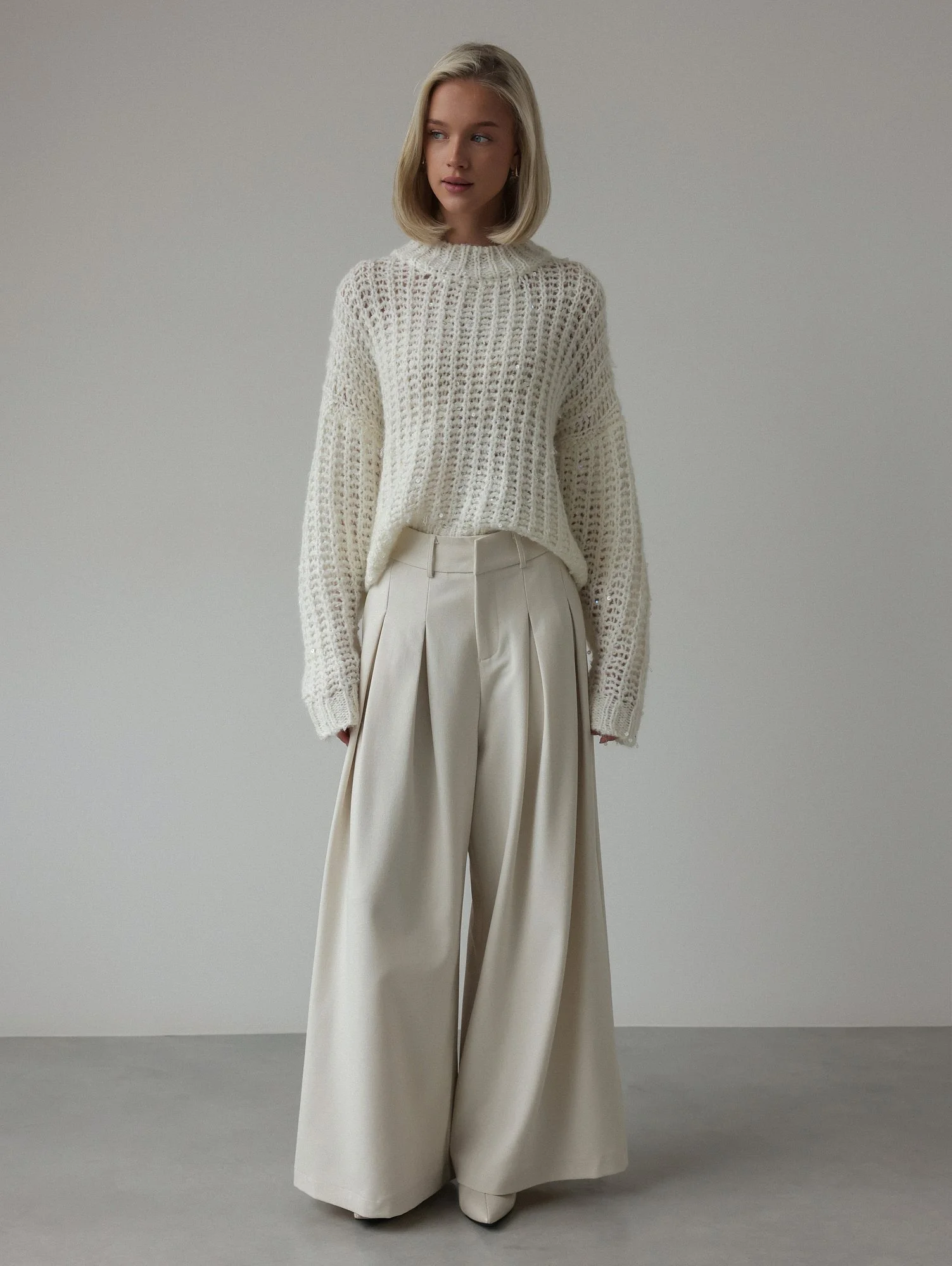 Свитер (M (44), молочный). Избражение № 2