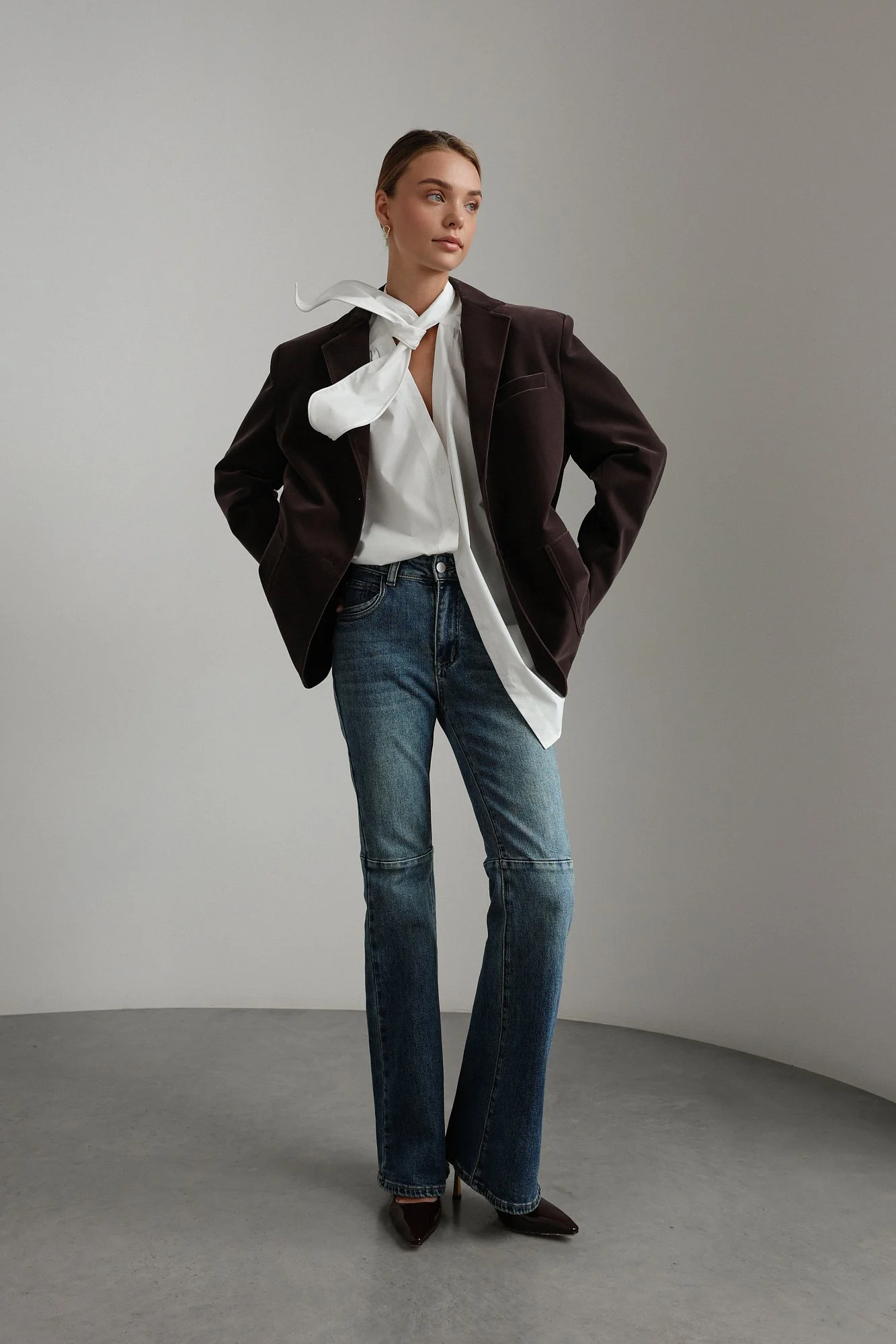 Блуза (L (46RU), белый). Избражение № 5