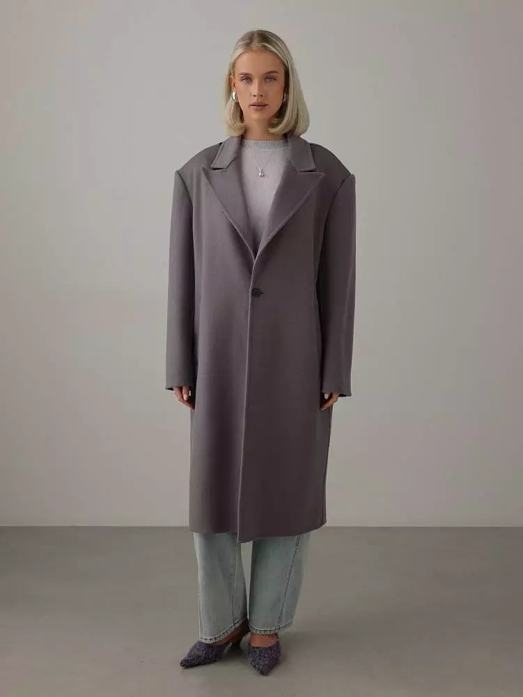 Пальто (onesize, пыльно-сиреневый). Изображение № 1